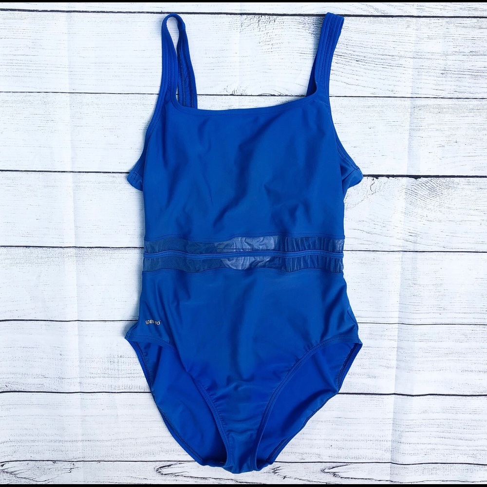 SPEEDO: Royal blue One-piece Swimsuit-Size 14
